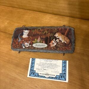 Autumn Welcome Sign Cats